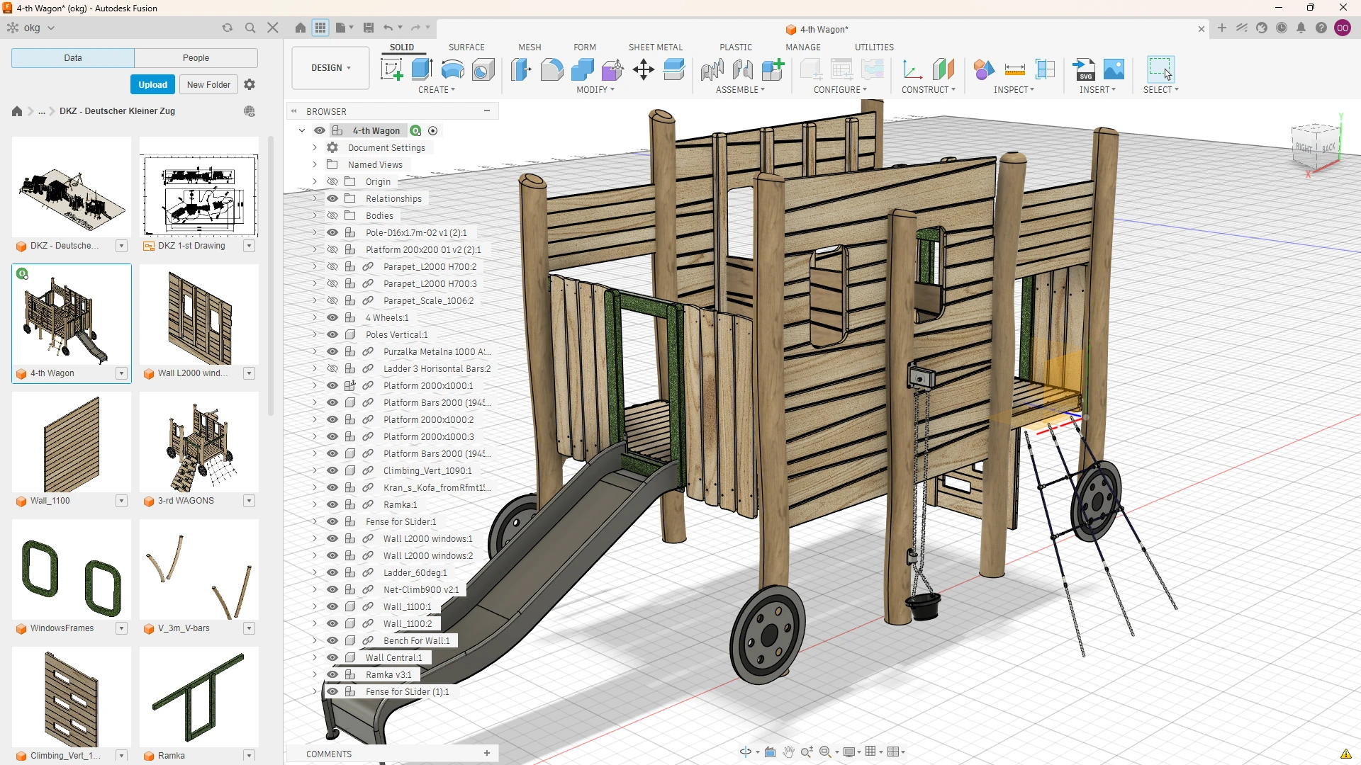 Fusion 360 Solid-Body Assembly
