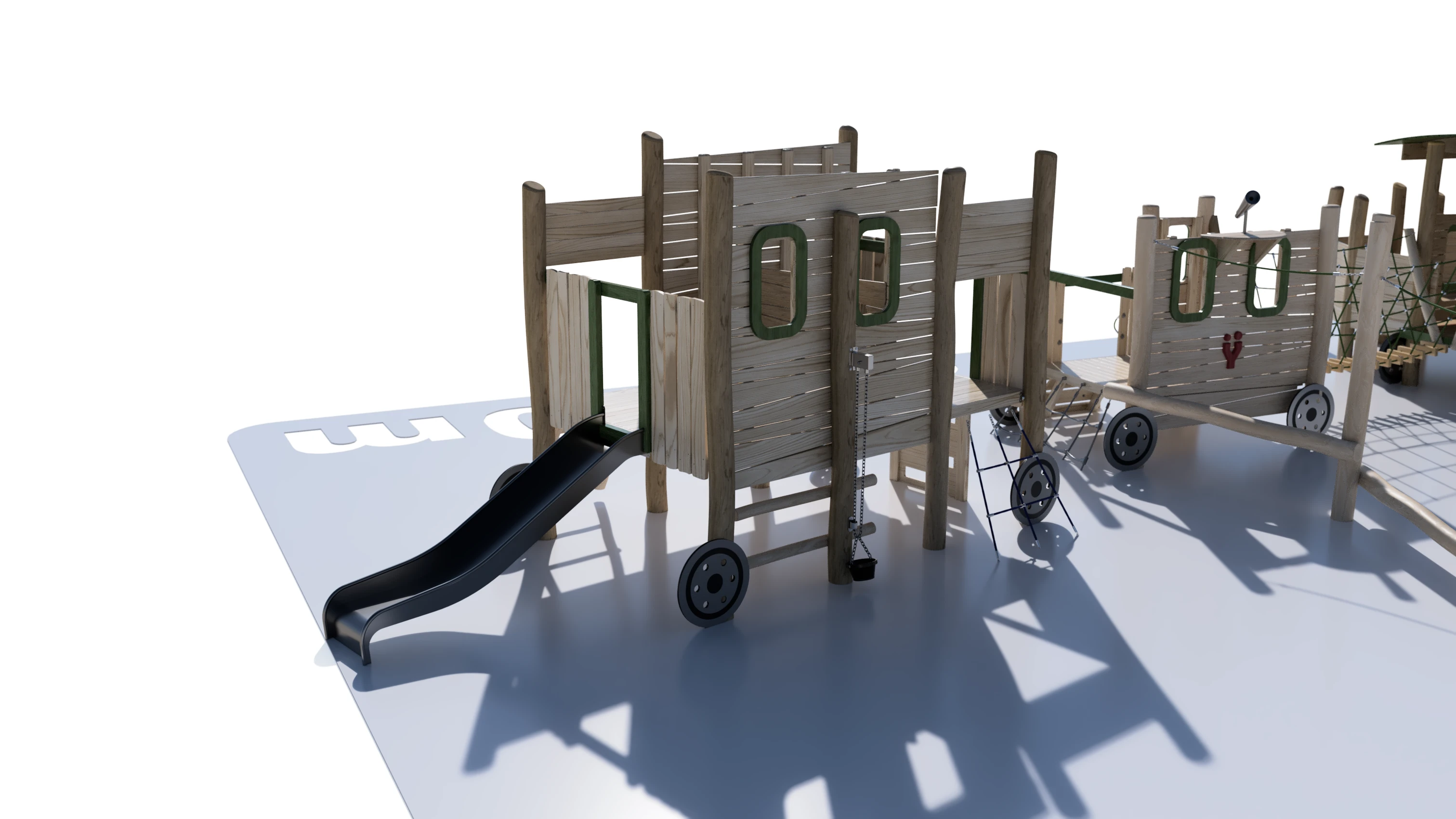Elevated Cabin & Slide Connections