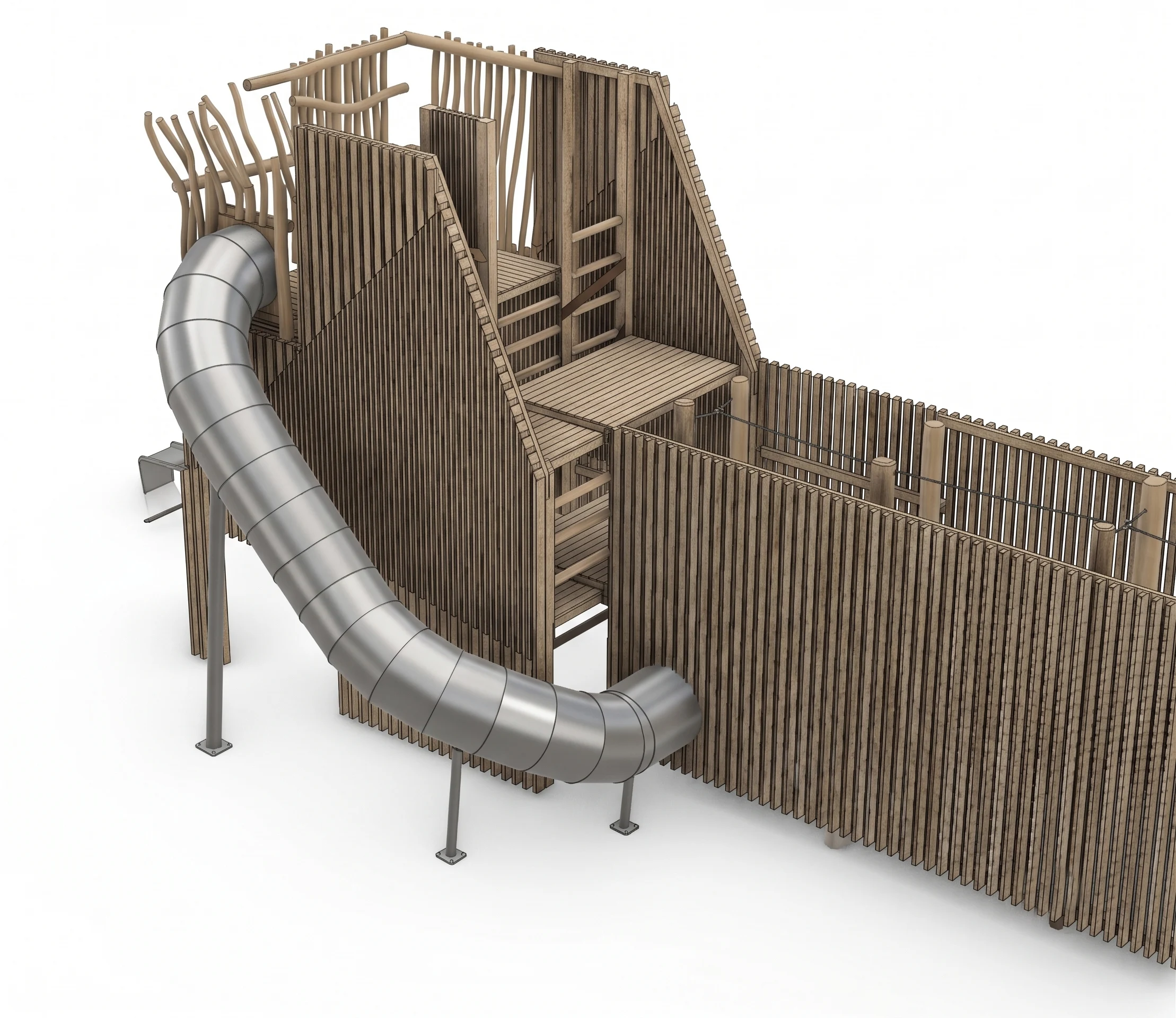Spiral Slide CAD Geometry